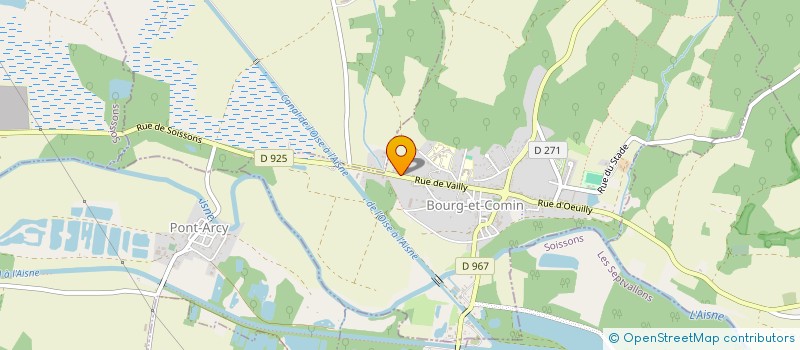 localisation de l'entreprise AU VIEUX PRESSOIR  BOURG-ET-COMIN