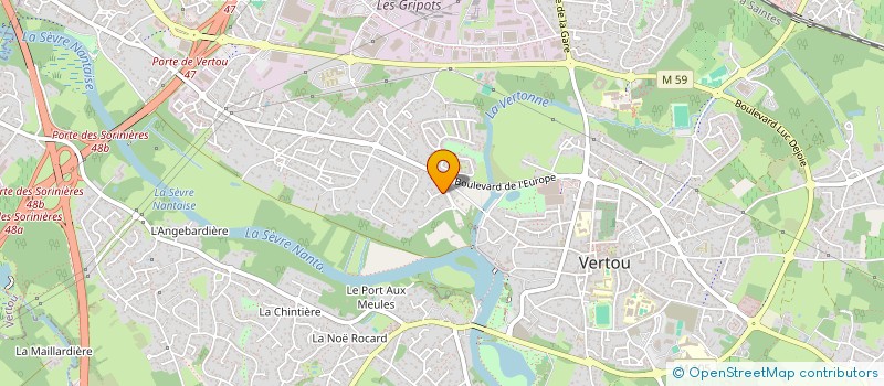 localisation de l'entreprise AU VIEUX QUIMPER  VERTOU