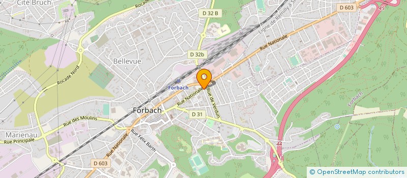 localisation de l'entreprise AU VIEUX STRASBOURG  FORBACH