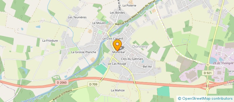 localisation de l'entreprise AU VILAIN CHAT à DONNERY