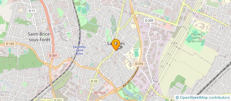 localisation de l'entreprise AU VILLAGE DE QUI VEUT PEUT à SARCELLES