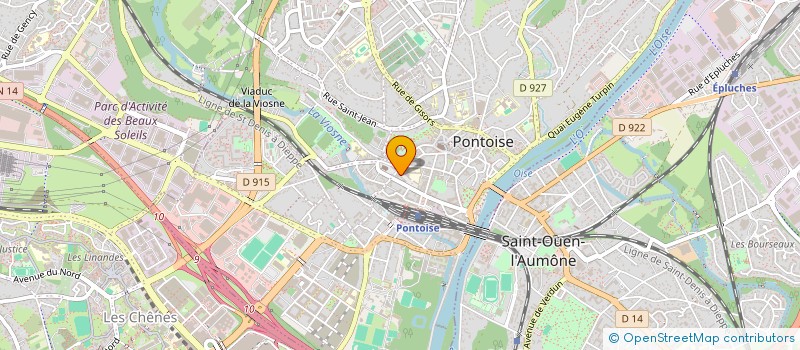 localisation de l'entreprise AU VIN D'HONNEUR à PONTOISE