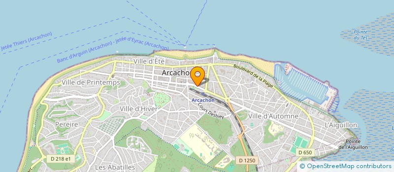 localisation de l'entreprise AU VINGT ET UN  ARCACHON