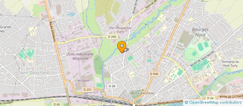 localisation de l'entreprise AU YETI LA MOULONNIERE  BOURGES