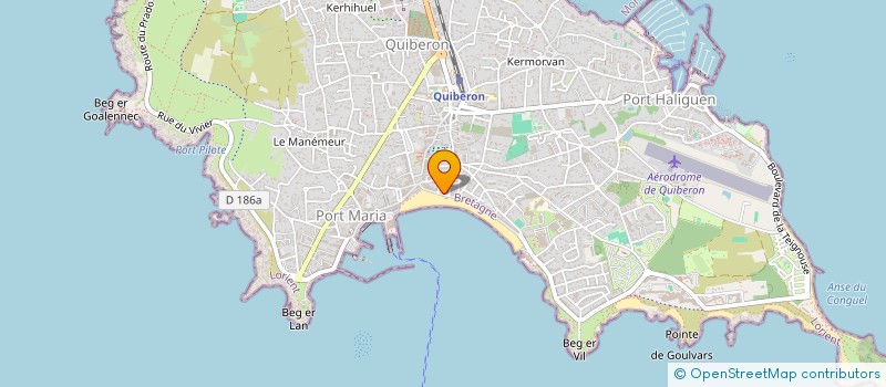 localisation de l'entreprise AU ZESTE A MER à QUIBERON