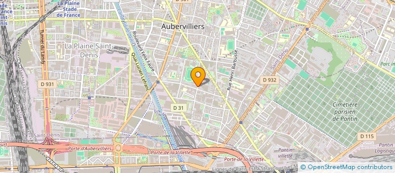 localisation de l'entreprise AUB' HAIR  AUBERVILLIERS