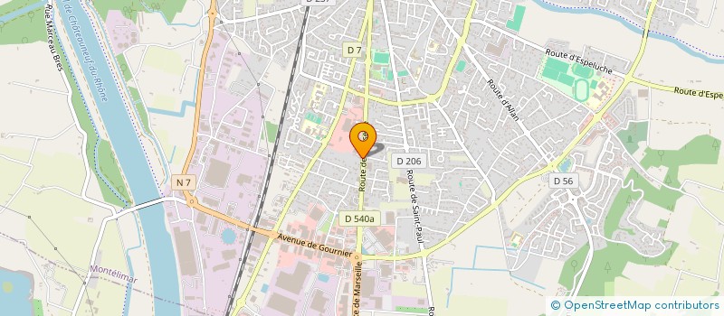 localisation de l'entreprise AUB INVEST à MONTELIMAR