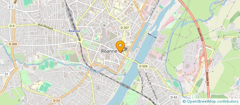 localisation de l'entreprise AUB SAINT ETIENNE à ROANNE