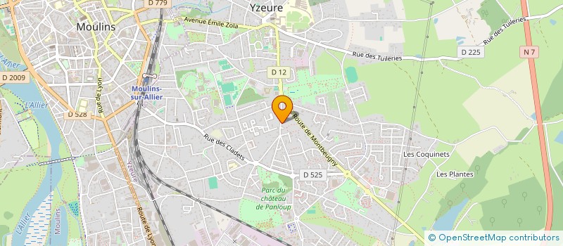 localisation de l'entreprise AUBABE  YZEURE