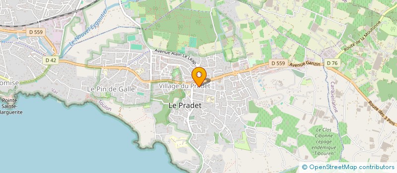 localisation de l'entreprise AUBADE PISCINES à LE PRADET
