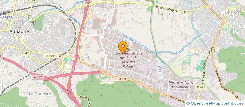 localisation de l'entreprise AUBAGNAISE DE PROTECTION ET DE SECURITE à AUBAGNE