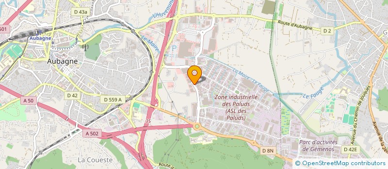 localisation de l'entreprise AUBAGNE EVOLUTION à AUBAGNE