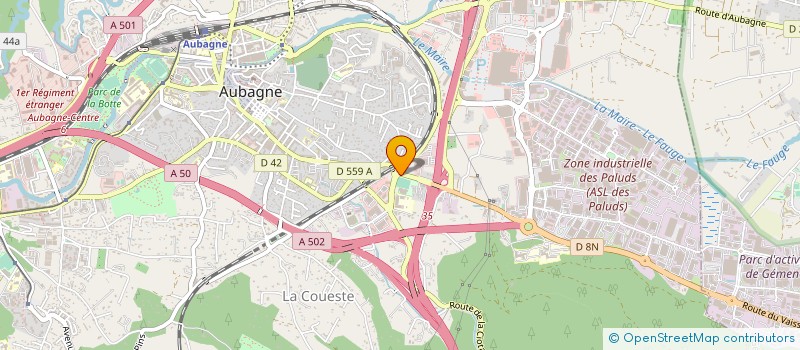 localisation de l'entreprise AUBAGNE PALETTES à AUBAGNE