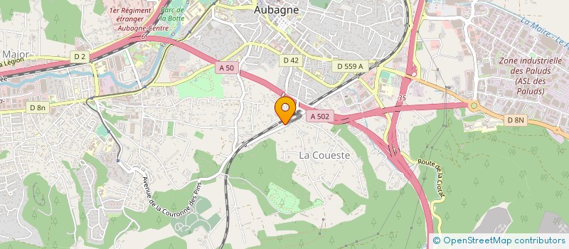 localisation de l'entreprise AUBAGNE PIECES AUTOS à AUBAGNE