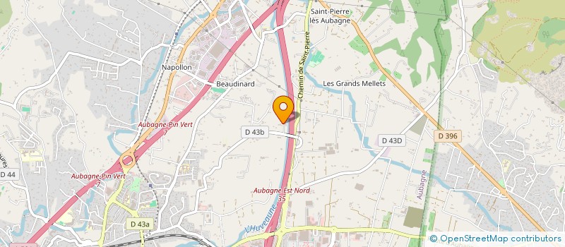 localisation de l'entreprise AUBAGNE TOITURES ETANCHEITE à AUBAGNE