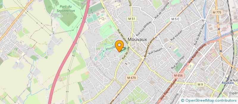 localisation de l'entreprise AUBAMA  MOUVAUX