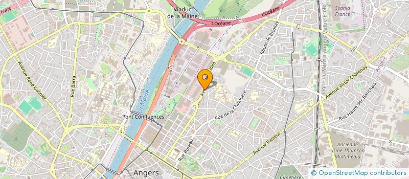 localisation de l'entreprise AUBANCE à ANGERS