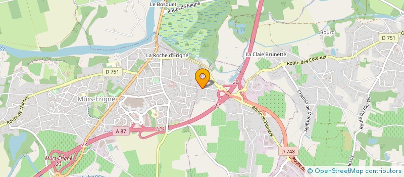 localisation de l'entreprise AUBANCE CAP OUEST à LES PONTS-DE-CE