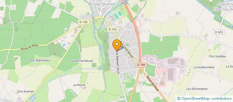 localisation de l'entreprise AUBANCE ELECTRICITE à BRISSAC LOIRE AUBANCE