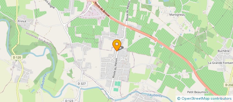 localisation de l'entreprise AUBANCE PACKAGING  SAINT-MELAINE-SUR-AUBANCE