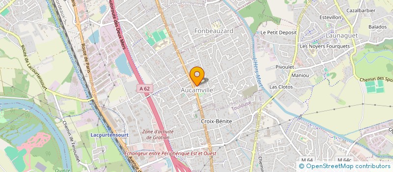 localisation de l'entreprise AUBAREDE à AUCAMVILLE