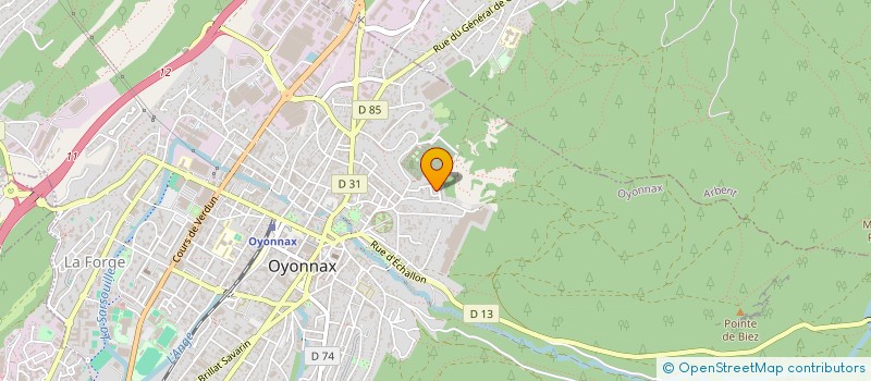 localisation de l'entreprise AUBATI à OYONNAX