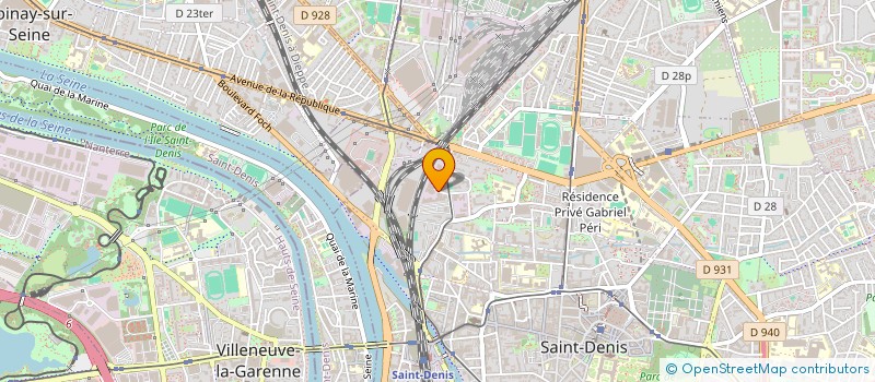 localisation de l'entreprise AUBE à SAINT-DENIS