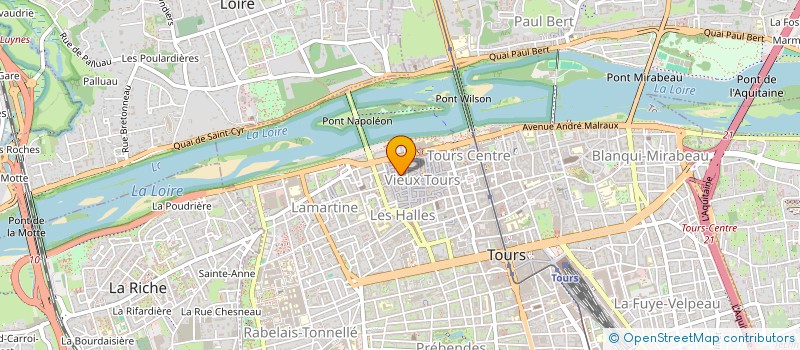 localisation de l'entreprise AUBE  TOURS