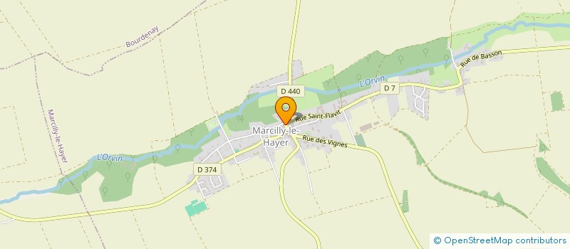 localisation de l'entreprise AUBE ARMATURES à MARCILLY-LE-HAYER