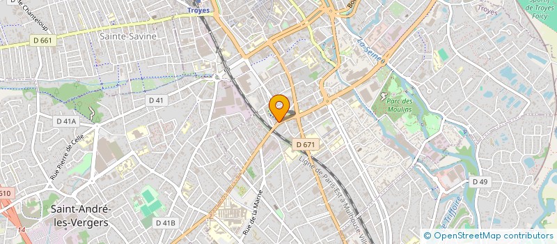 localisation de l'entreprise AUBE ASSAINISSEMENT à TROYES