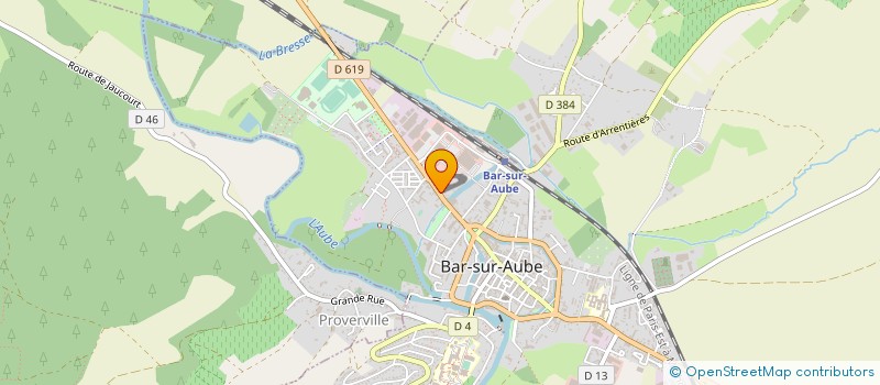 localisation de l'entreprise AUBE BAZAR à BAR-SUR-AUBE