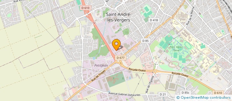 localisation de l'entreprise AUBE BOIS DE CHAUFFAGE  SAINT-ANDRE-LES-VERGERS