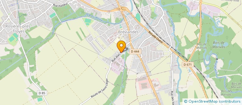 localisation de l'entreprise AUBE CONCEPT MENUISERIE SARL à LE BLANC-MESNIL