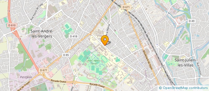 localisation de l'entreprise AUBE-CONSEIL MENUISERIE  ROSIERES-PRES-TROYES