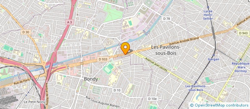 localisation de l'entreprise AUBE EQUIPEMENTS ELECTRIQUES à LES PAVILLONS-SOUS-BOIS