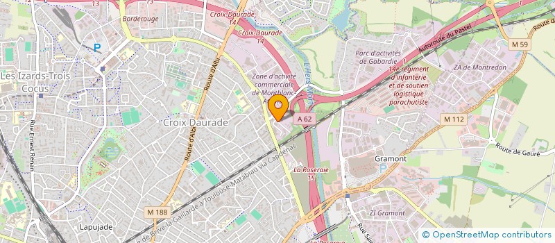 localisation de l'entreprise AUBE H  TOULOUSE