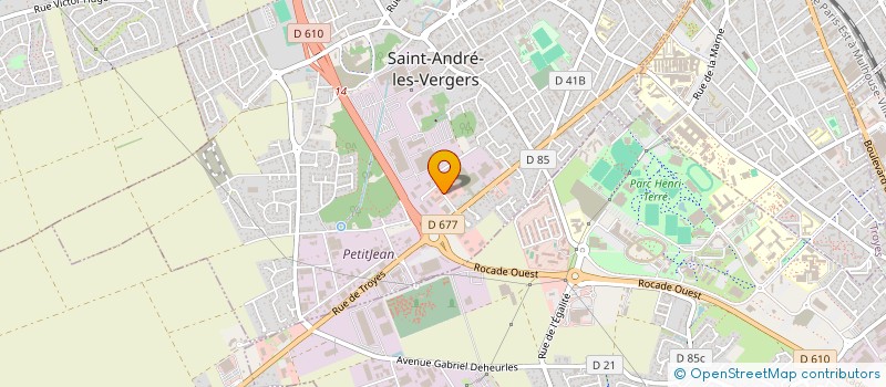 localisation de l'entreprise AUBE MACHINES SPECIALES à SAINT-ANDRE-LES-VERGERS