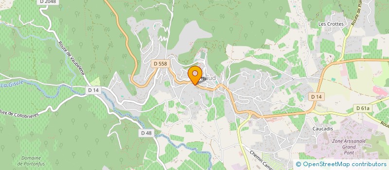 localisation de l'entreprise AUBE-MARTIN à GRIMAUD