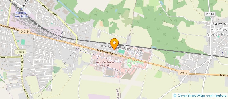 localisation de l'entreprise AUBE MULTI SERVICES à ROMILLY-SUR-SEINE