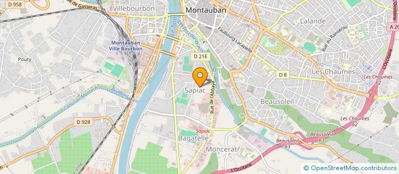 localisation de l'entreprise AUBE NOUVELLE  MONTAUBAN