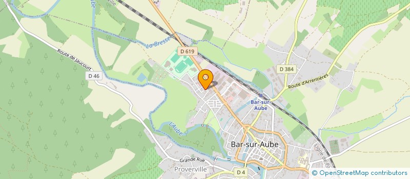 localisation de l'entreprise AUBE PAVAGE à BAR-SUR-AUBE