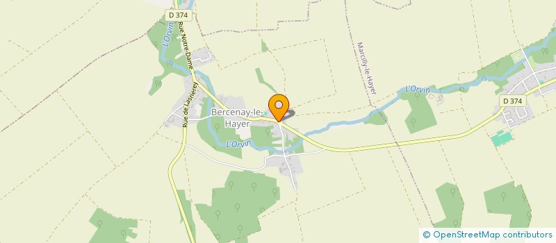 localisation de l'entreprise AUBE PAYSAGE SERVICES  BERCENAY-LE-HAYER