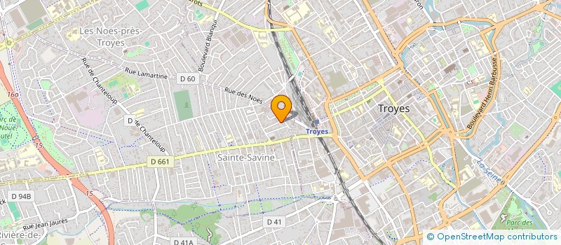 localisation de l'entreprise AUBE PRODUITS FRAIS  SAINTE-SAVINE