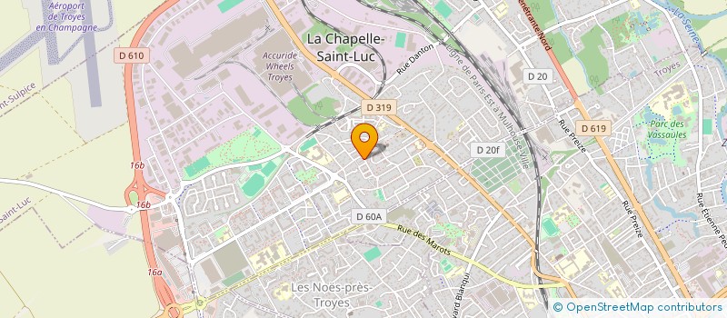 localisation de l'entreprise AUBE RADIO à LA CHAPELLE-SAINT-LUC