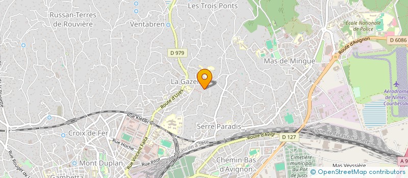 localisation de l'entreprise AUBE ROSE  NIMES