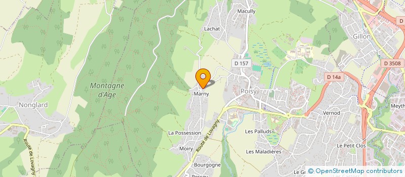 localisation de l'entreprise AUBEANSE  POISY