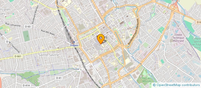 localisation de l'entreprise AUBEAT  TROYES