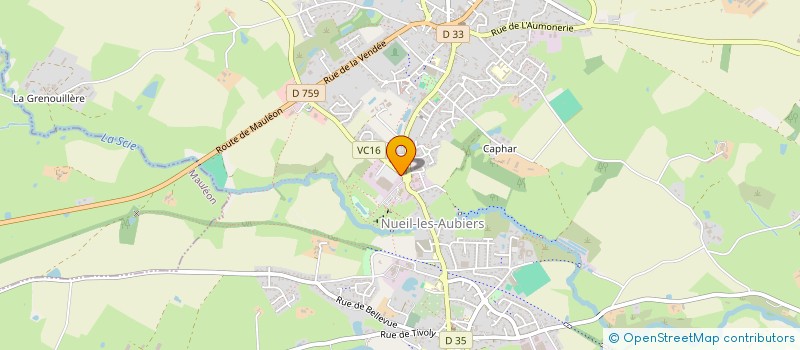 localisation de l'entreprise AUBEDIAL  NUEIL-LES-AUBIERS