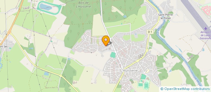 localisation de l'entreprise AUBEDIS à L'HUISSERIE