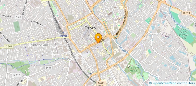 localisation de l'entreprise AUBELYNE à TROYES